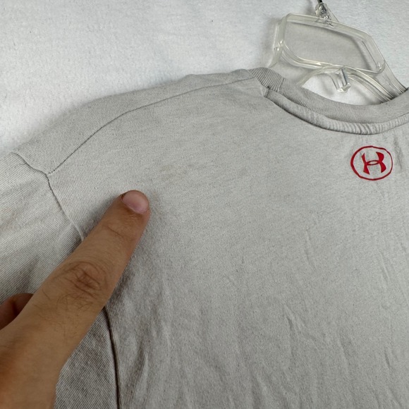 Under Armour Project Rock T Shirt Mens MD Medium Red Bull Short Sleeve - Picture 8 of 8